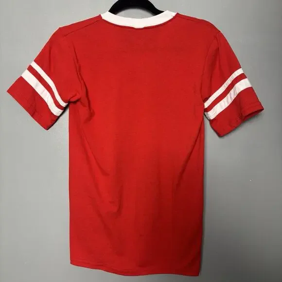 Vintage 80’s Librarian Sparkle Red Shirt Small 90’s Nerd Geek Humor Comedy - Picture 4 of 7